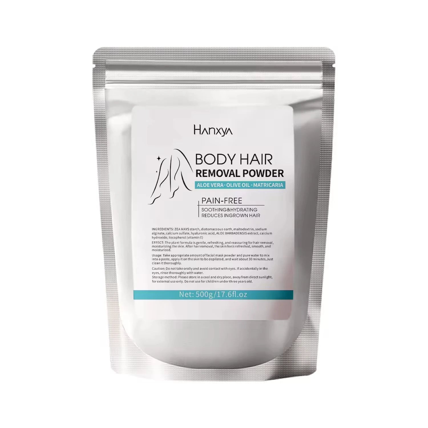 Extra Strength Body Hair Remover Powder Long Lasting Smoothness Sensitive Skin Friendly for Men Women Beauty Personal Care
