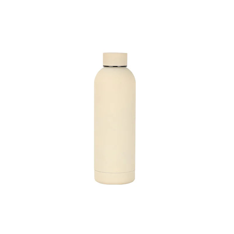 New Design Customized Rubber Coated Stainless Steel Frosted Drinkware Water Bottle with Great Price