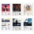 High-definition Printed Canvas Paintings Juice Wrld Poster Album Cover Music Posters Canvas Set of 6pcs With Inner Frame