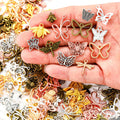 20pcs/bag Random Color Mixing Mixed Crown Heart Shaped butterfly Charms Pendants for Jewelry Making Diy Handmade Jewelry