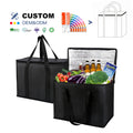 Xincai Custom Reusable Non-Woven Soft Cooler Bag Insulated Thermal Food Delivery & Picnic Shopping Tote with Letter Pattern