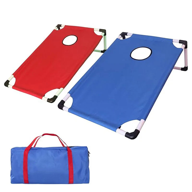 Hot Selling Classic Portable PVC Framed Cornhole Game Set OEM Bean Bag Toss Game With Board for Backyard Travel Outdoor
