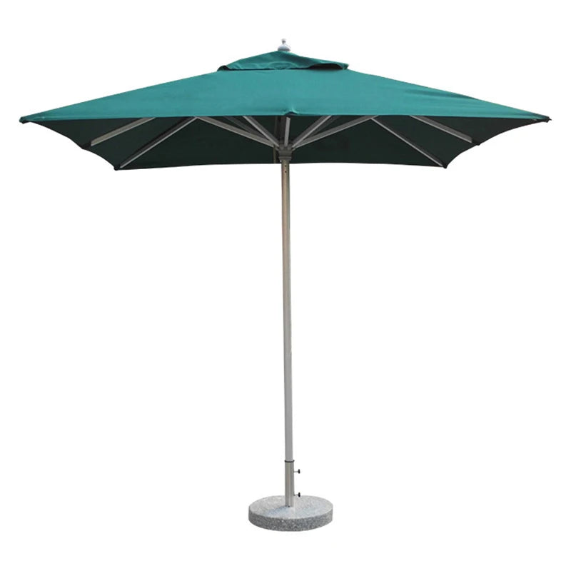 FEAMONT Luxury Middle Post Waterproof Sun Umbrella Aluminum Outdoor Garden Parasol for Beach Use