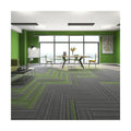 Bright Color Modern Abstract Pattern Carpet Tiles 50x50cm/25x100cm Polypropylene/Nylon Surface Stain Resistant Home Office Floor