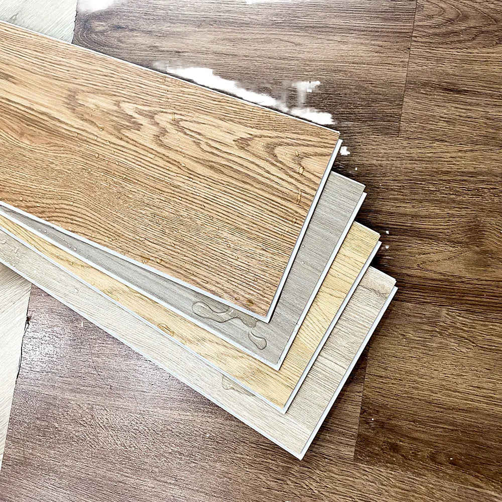 Made in China Non slip Waterproof 4mm 5mm 6mm Pvc Vinyl Click Lock Wood Grain Spc Flooring for Indoor