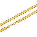 Vacuum Plating Fashion Stainless Steel Blade Chain Titanium Steel Flat Snake Bone Clavicle Chain
