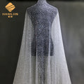 3D Sequin Lace Fabric Shiny Embroidered Beaded Fabric for Evening Dress Costume Ivory Lace Embroidered Lace Tulle Fabric