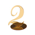 Wholesale Gold Acrylic Wedding Table Number Set Gold Silver Table Number Wedding Table Decoration for Wedding