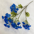 Multicolor- Dark Blue Flores Artificiales Long Branch Not Forget Me  for Wedding Decoration