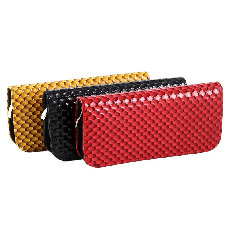 PB-05B Eco-Friendly Hair Stylist Scissor Holder Pouch for Hairdressers Pu Leather 2-Piece Scissors Case