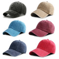 Wholesale Custom Logo Retro Vintage Cotton Adjustable Dad Hats Solid Color Distressed Washed Sports Baseball Caps