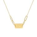 Love English Square Brand Pendant Necklace Women Clavicle Chain Titanium Steel Jewelry