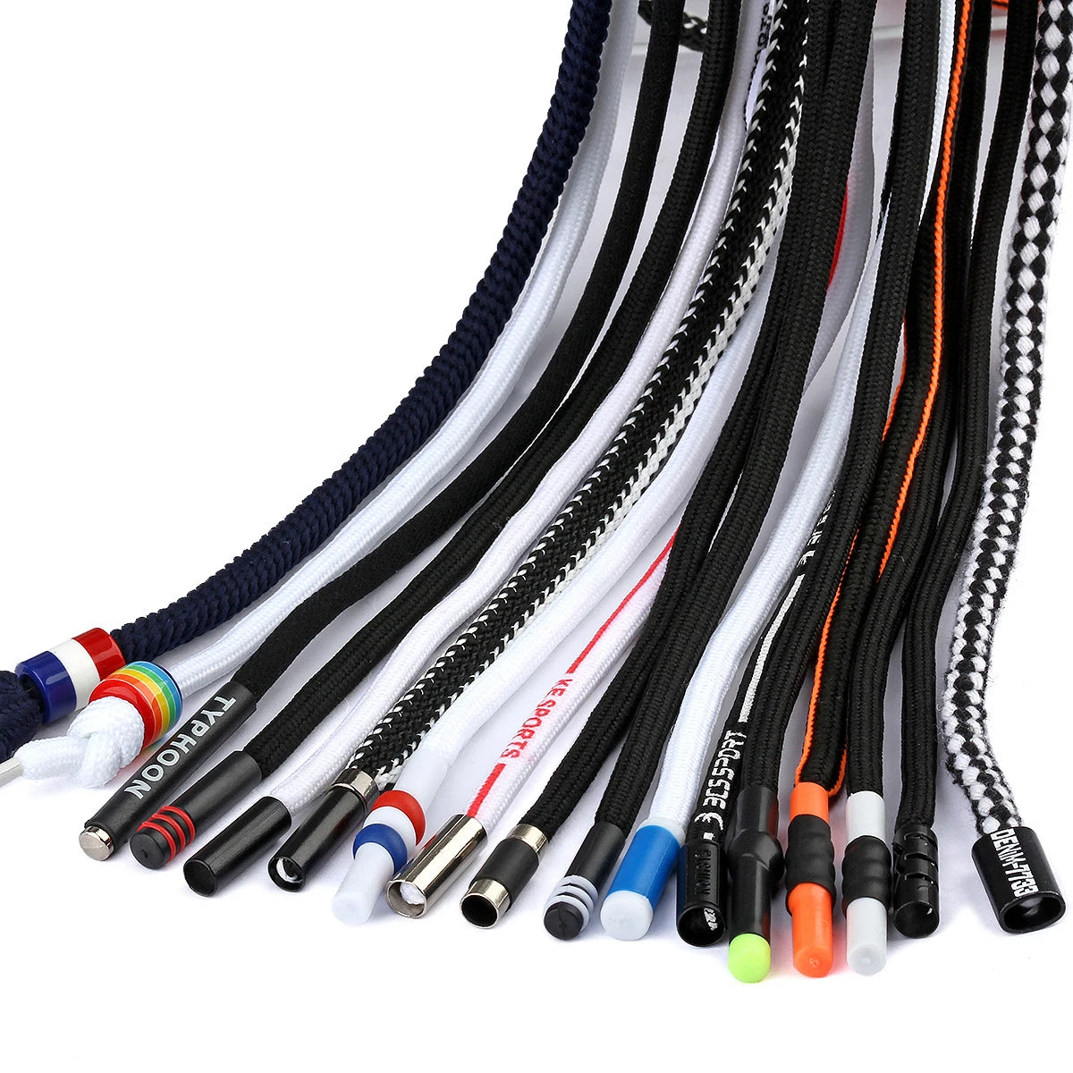 Wholesale 4mm 5mm 6mm Polyester Cord Draw Cord for Hoodies Garments Shoes Bags Home Textiles Flat & Braided Round Patterns Stock