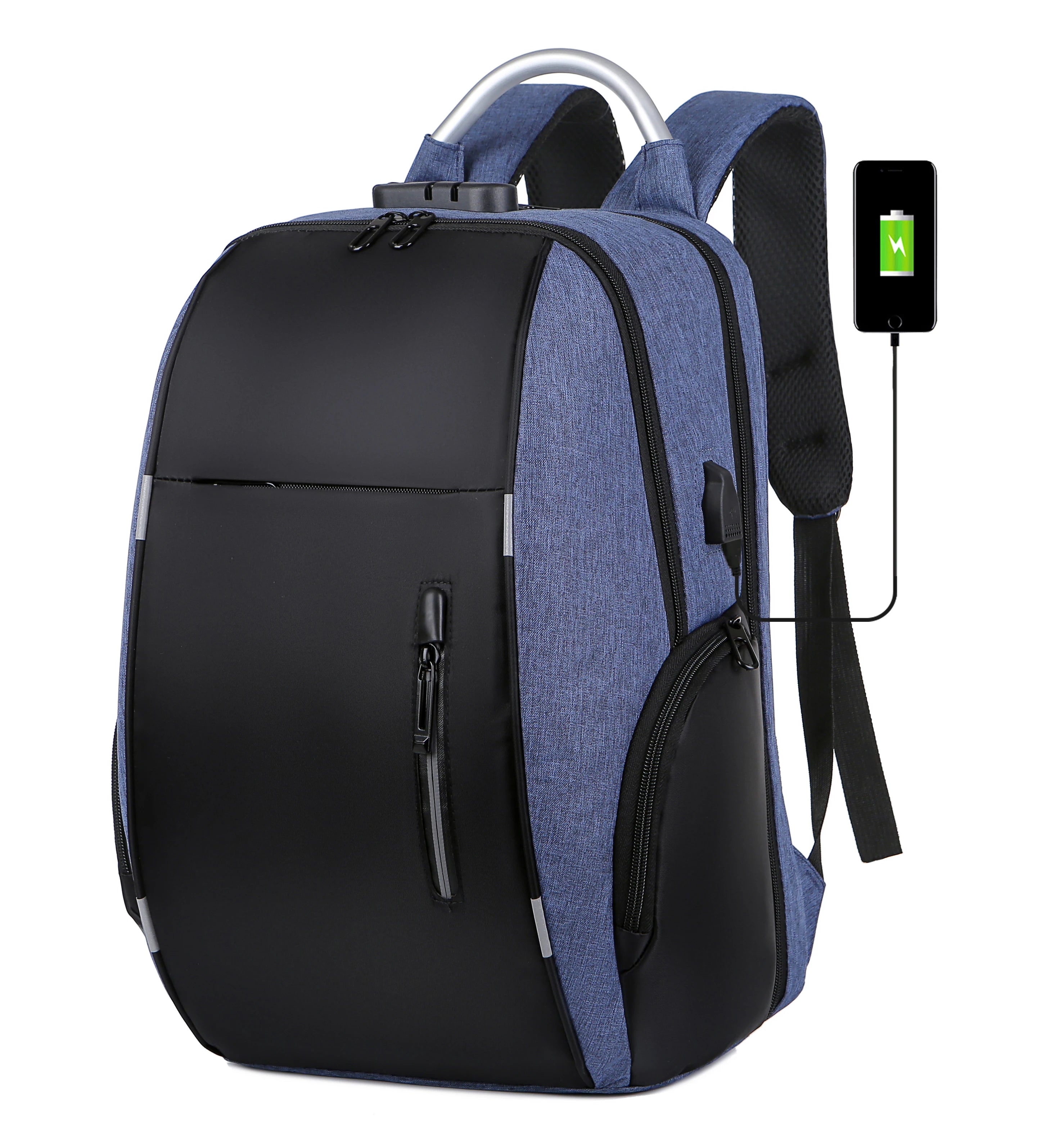 Student Durable Waterproof Computer Travel Fashion Office Custom Logo Laptop Backpack Manufacturer With USB