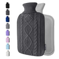 high capacity keep warmer hot water bag Cheapest 2L rubber hot water bottle with super soft plush cover