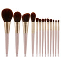 Hot Sale 13 Pcs Luxury Gold Pink Makeup Brush Set With PU Bags Foundation Powder Blush Eye Shadow Makeup Artist Brushes