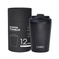 For Light Double-Walled Stainless Steel 12oz Reusable Coffee Mug Leak-Proof Lid Minimalist Design Business Travel Insulated