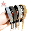 Jiris New Fashionable Rhinestone Banana Clip Metal Hair Clip Girl Tassel Ponytail Buckle Korean Hair Accessories Muliuse Hair