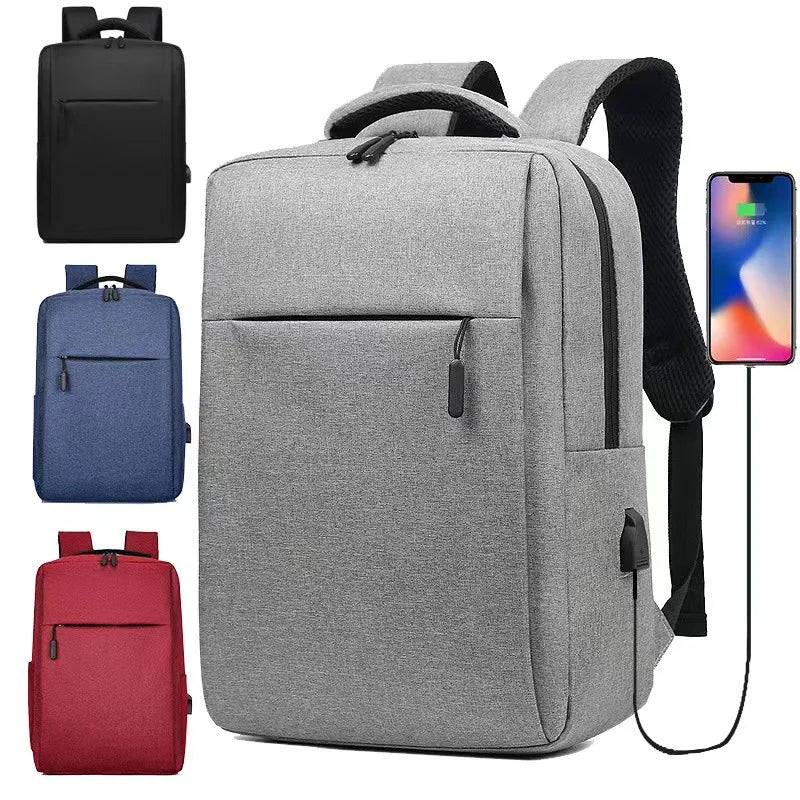 Cross-border Backpack Simple Laptop Business Bag School Student Bookbag Travel Backpack Custom Logo