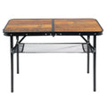 YILU Aluminum Picnic Table Portable Camping Table Folding Table