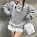 F230493 Custom Print/Embroidered Women's Streetwear Fleece Loose Jumper Sweatshirts Oversized Women Sweater