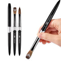 Professional Nail Art Brush #2-#18 100% Pure Kolinsky Acrylic Nail Brush