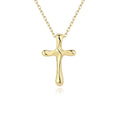 925 Sterling Silver Cross Gold Necklaces for Woman Choker Bohemia Designer European