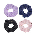 Wholesale Hair Accessories Elastic Ponytail Holders Designer Chiffon Mesh Gold Star Printed Pattern Hair Tie Scrunchy Scrunchies