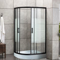 Shower Enclosure Tempered Glass Wholesale China Aluminium Alloy Double Sliding Door Stainless Steel F Handle Hotel Modern