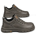 Rubber Out-sole Anti slip Lace up Mens Pu Upper Walking Style Shoes Waterproof Walking Shoes for Men