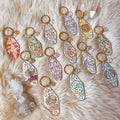 Wholesale Metal Astrology Zodiac Hotel Enamel Keychain Doughnut Key Chain Zodiac Motel Keychain