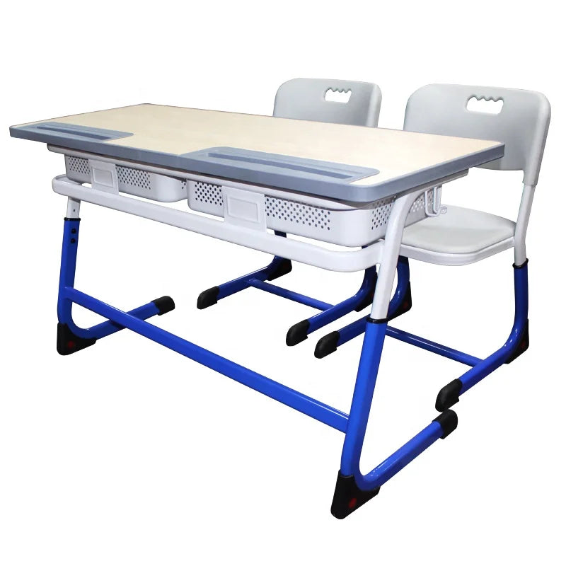 Adjustable Adult Student School Equipment Furniture Desk and Chair