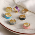 Alloy Opening Adjustable Ring Creative New Simple Personality Ring Street Shot Jewelry