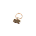 25mm Metal Gold Leather Key Fob Hardware Hold Keychain