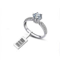Custom Logo Self-Adhesive Price Label Sticker Folded Space Feature for Jewelry Ring Barcode Label