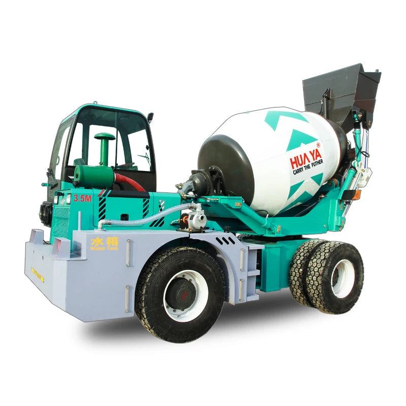 2022 HUAYA Automatic Feeding Concrete Mixer Truck Self Loading Mixer Truck with CE