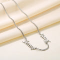 New Style Simple Stainless Steel Twelve Constellations English Letter Necklace Versatile Jewelry for Women