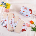 Washable Cloth Incontinence Sanitary Pad Set Panty Liners Winged Breathable Waterproof Reusable Organic Menstrual Cotton Pads