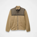 Men's Color Blocked Fleece Jackets Full Zip Stand Collar Elastic Cuffs Jackets