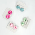28mm Fashion Handmade Glass Seed Beads Earring Stainless Steel Stud Earring for Women Bohemian Creative Earrings Wholesa