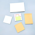 Cute Custom Cardboard Kraft Paper Notepad Memo Pad Sticky Notes Tab Set Kawaii Student with Custom Logo