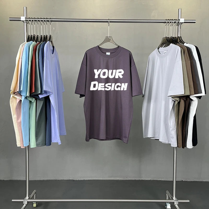 High Quality 245GSM Knitted Basic Quick Drying 16 Color Scheme Loose Comfortable Short Sleeve Cool Oversized T-shirt Direct