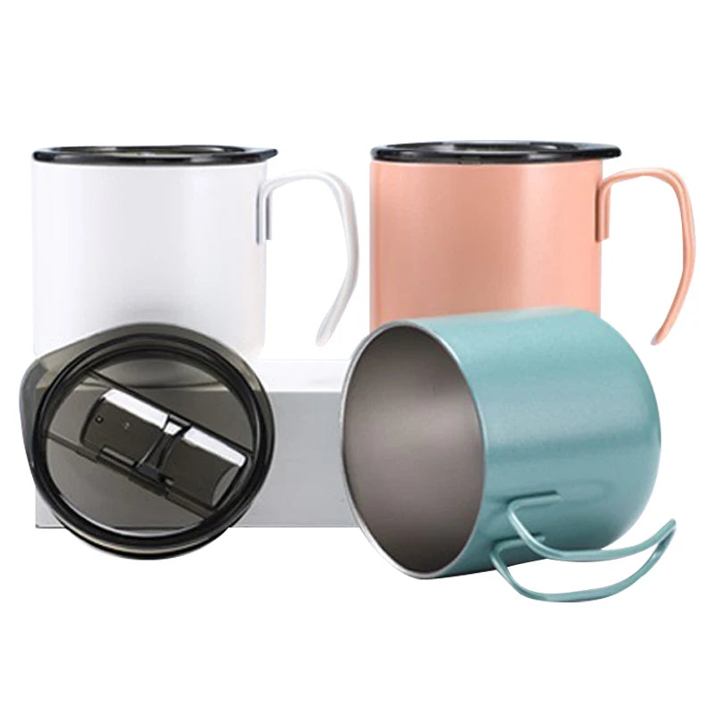 FX Bottle Custom Logo Free New Double Walled Heat Insulation Handle Stainless Steel Coffee Mug Traveling Water Bottle