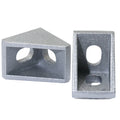 Silver 6/8mm Corner Angle L Brackets Connector Fasten 10/20/50 Pieces 1515 1720 2028 3030 Series Industrial Metal Series