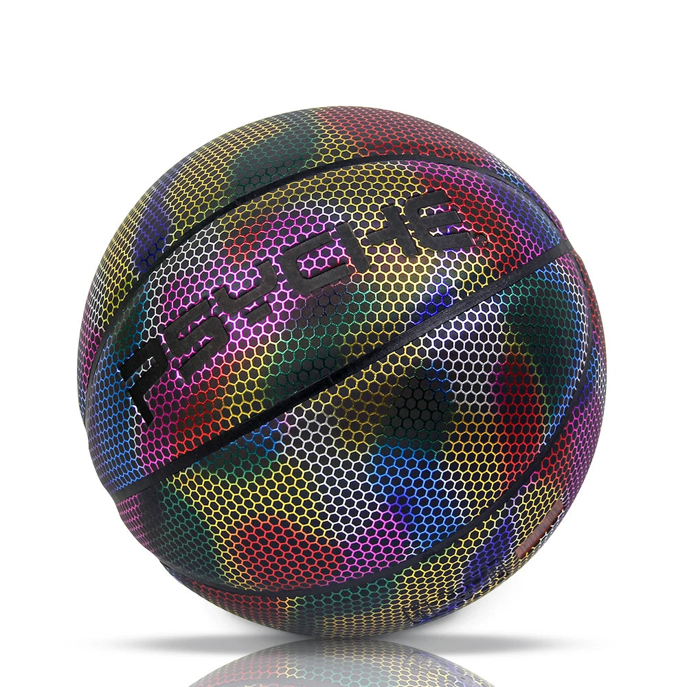 Psyche Glow in the Dark Basketball Size 7 Reflective Luminous Ball