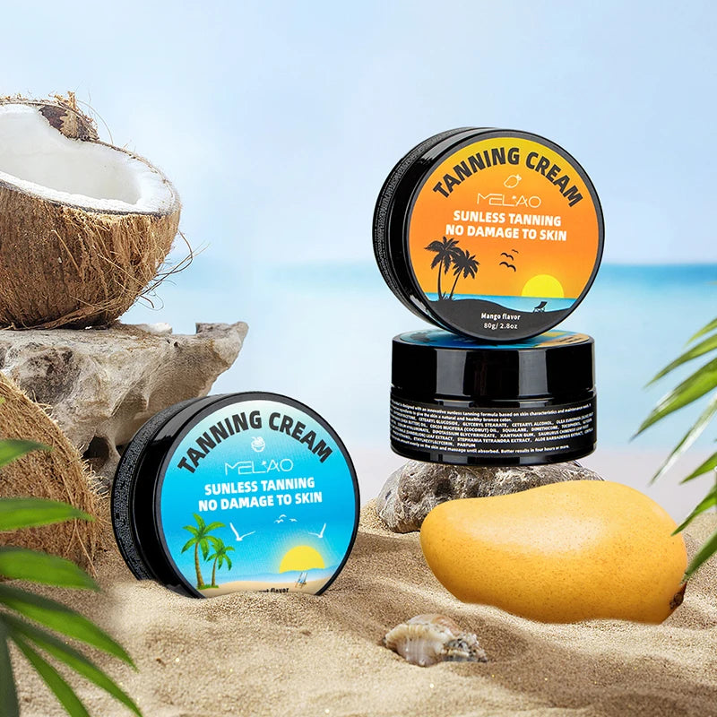 Natural Self Tanning Hydrating Smooth Texture Moisturizing Radiant Glow 80g Long Lasting Bronzing Tanning Cream