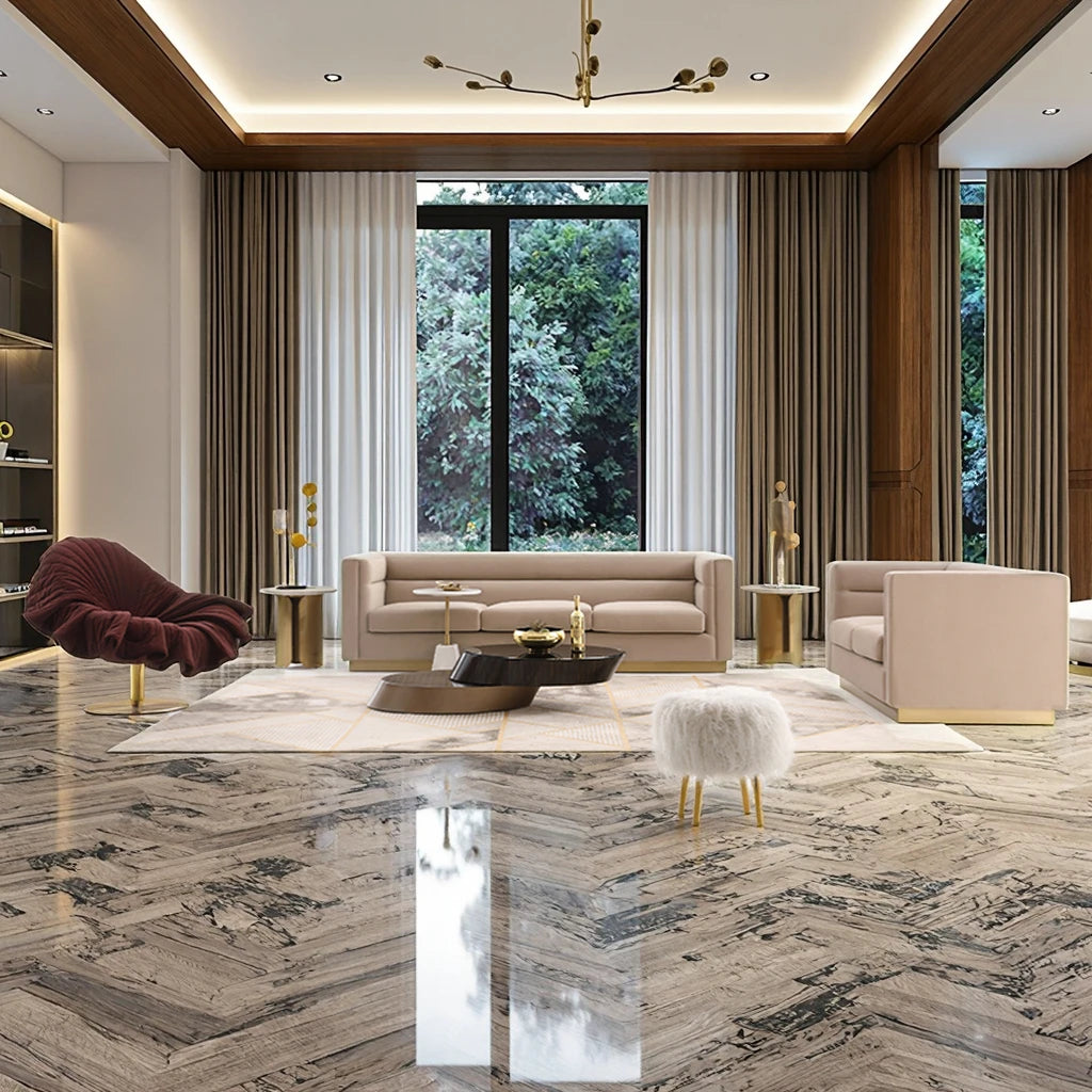 Luxury Design Gold Leg White Velvet Fabric Extendable Sectional 2 3 Seater Sofa Set for Living Room Hotel Villa Zhida Brand