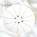 Ason Jewelry Wholesale Women Bijoux En Acier Inoxydable Necklace Minimal Flower Charm Necklace for Little Girls