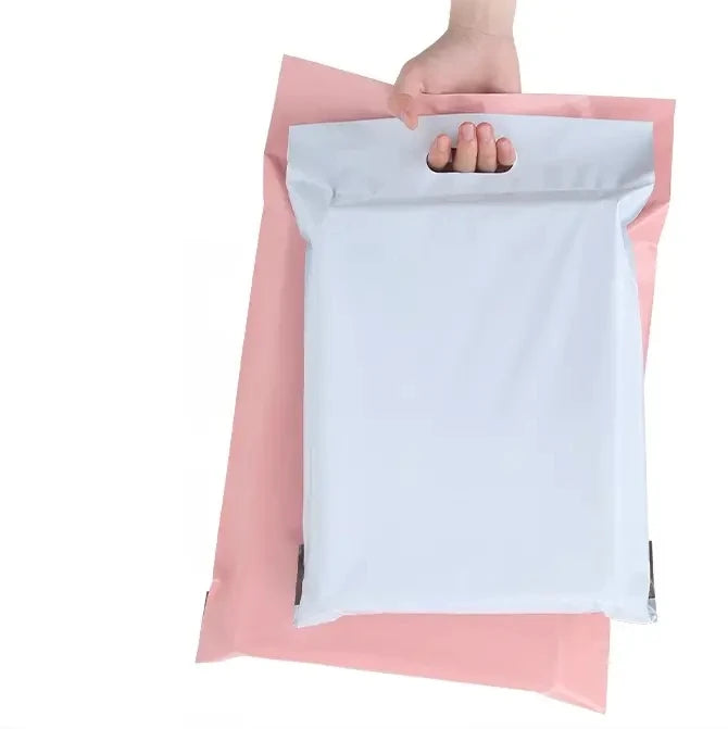 GDCX Handheld Mailers With Handles Polly Mailer With Handle Express Shipping Bags for Clothing With Handle Mailing Bags