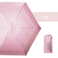 Ovida Super Mini Manual Open Umbrella 5 Folding with Silver Coating Capsule Modern Design Sun Block Umbrella
